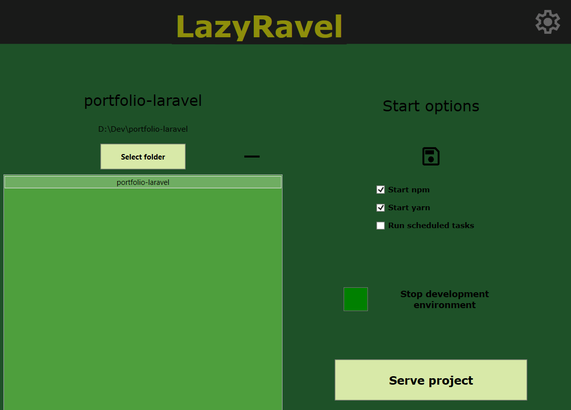 Laravel Launcher